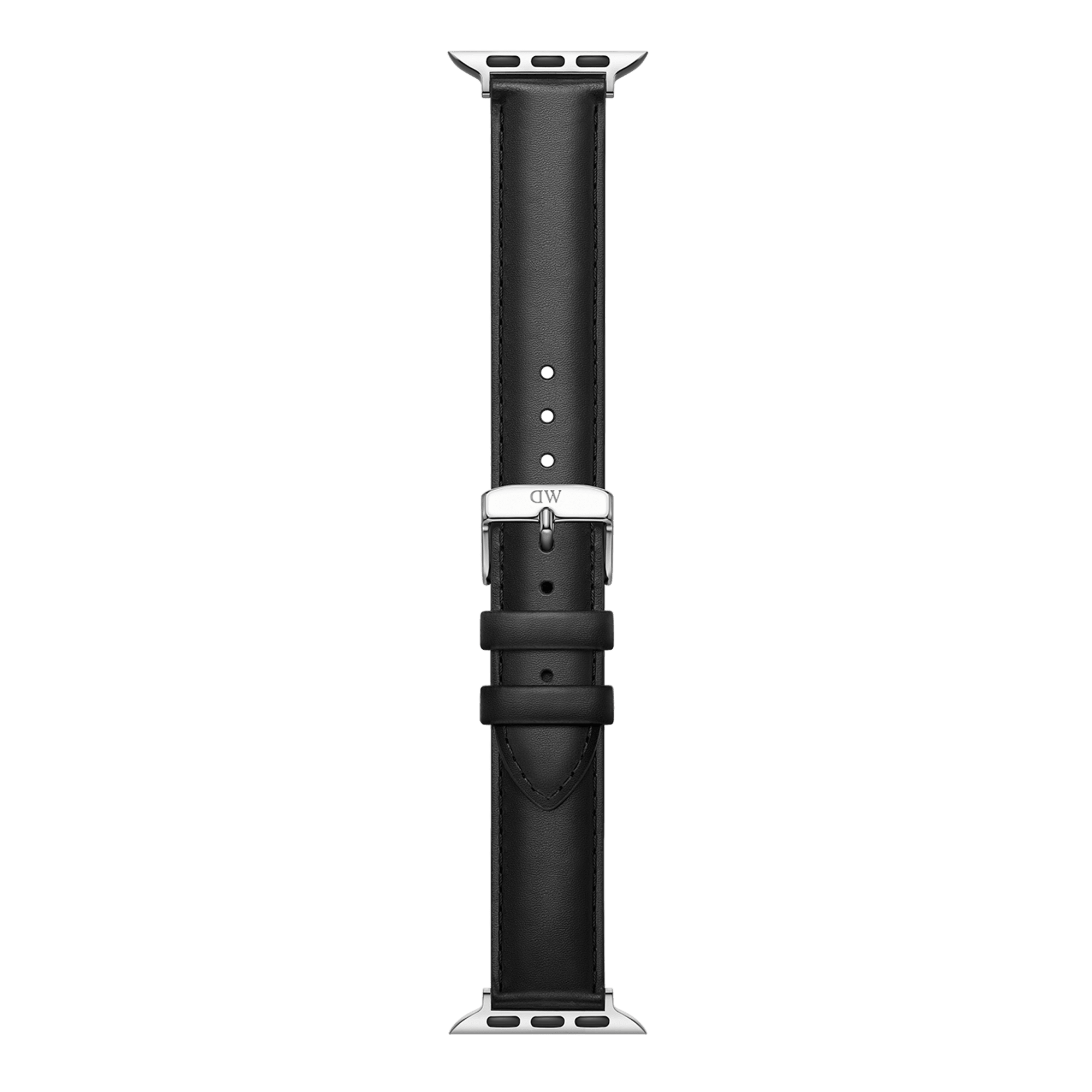 Smartwatch Strap Leather Silver
