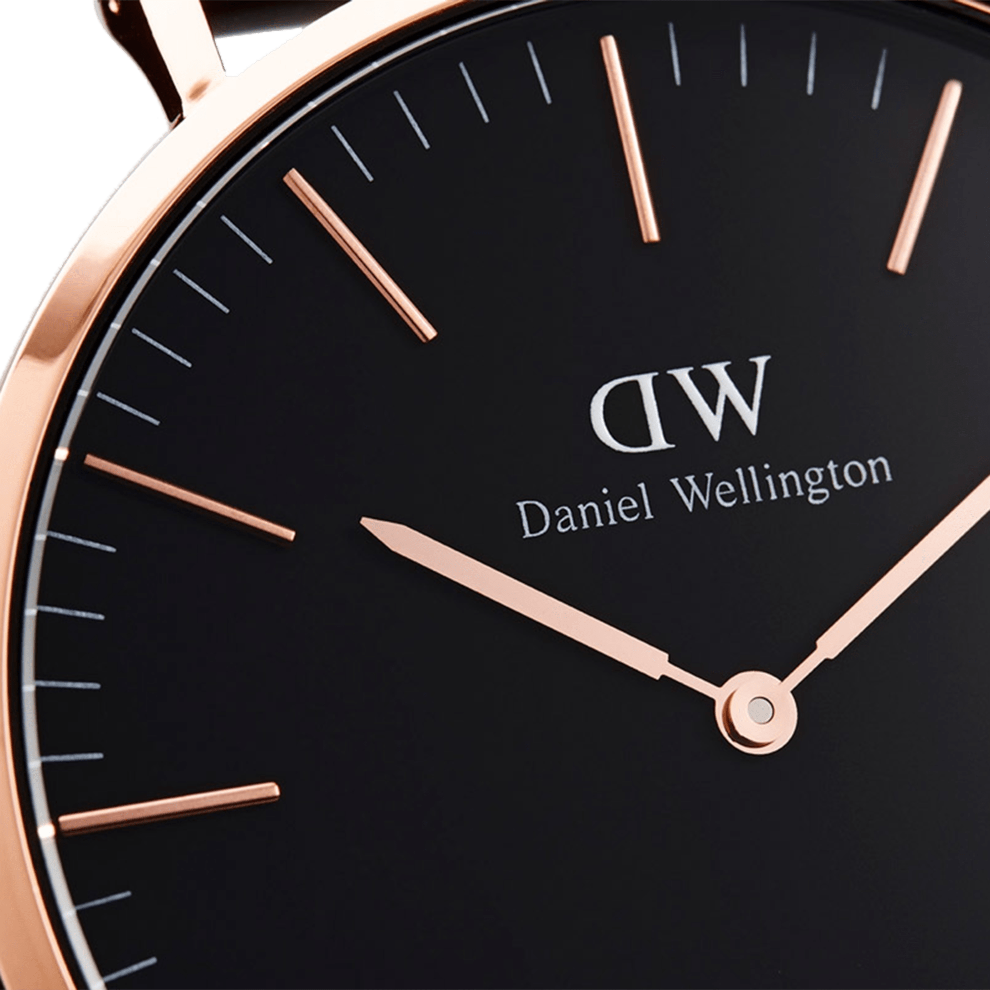 Classic Bayswater Black Rose Gold