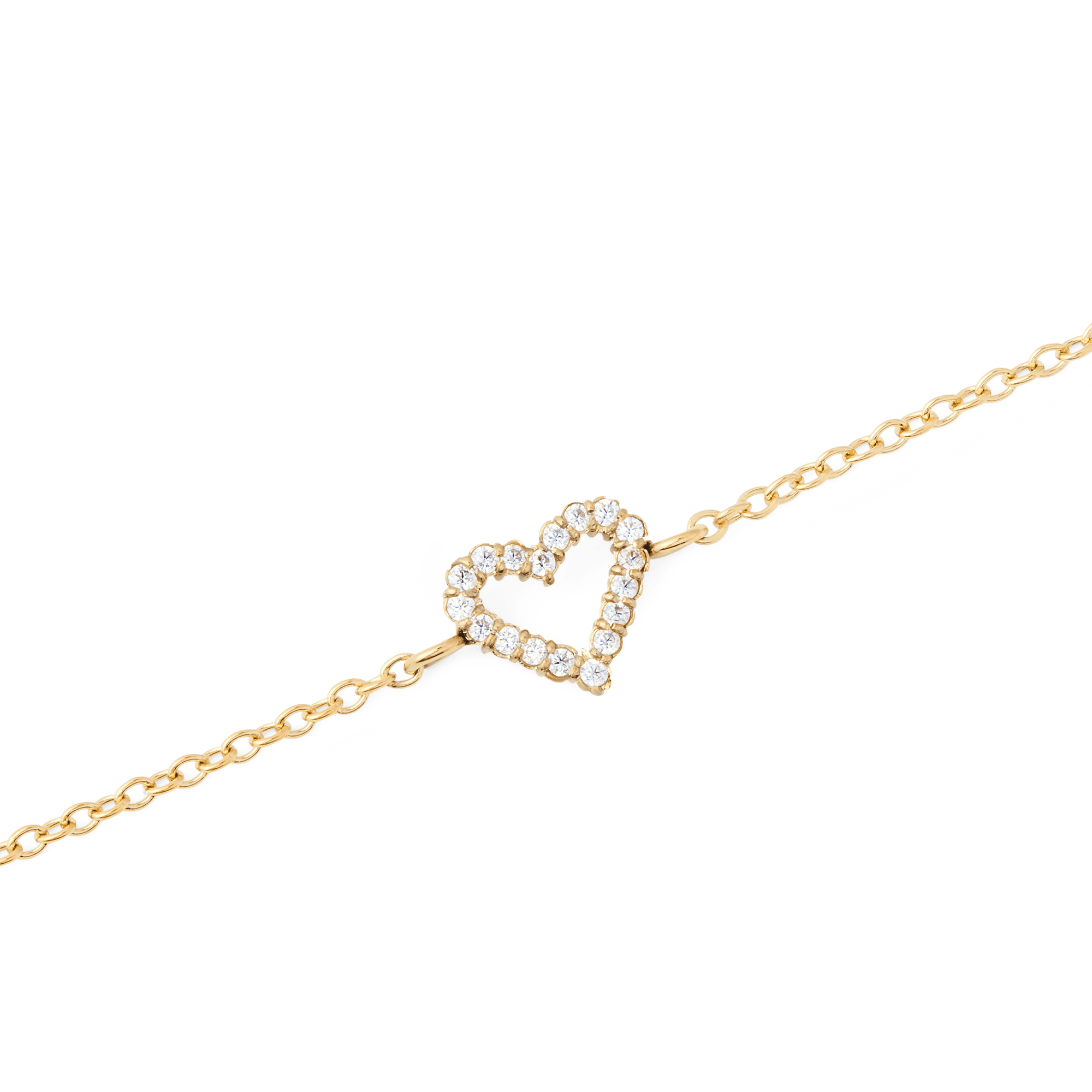 Mirelle Heart Bracelet Gold