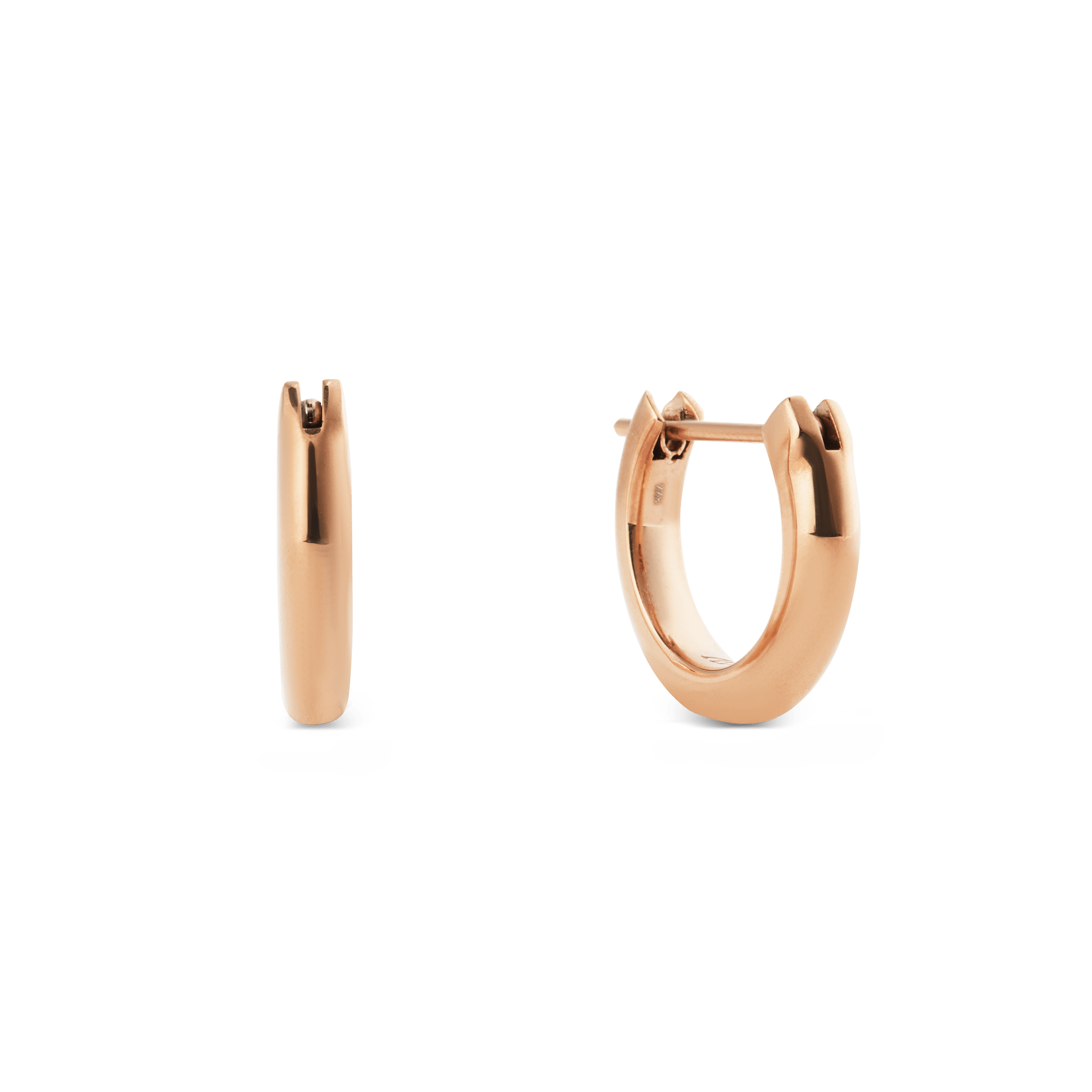 Arch Earrings Rose Gold 9mm