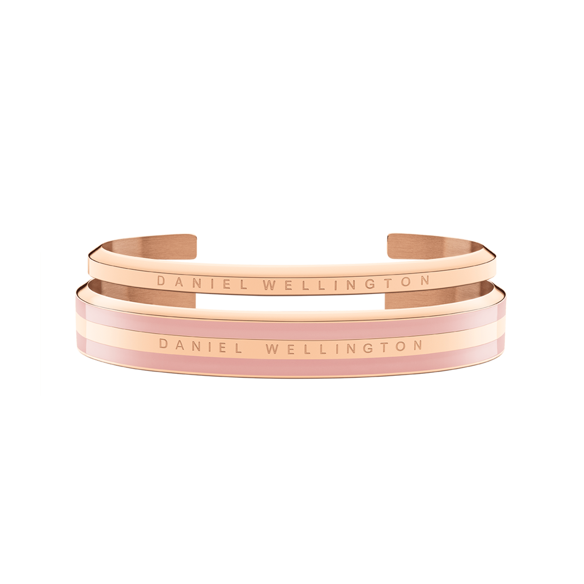 Emalie Bracelet Dusty Rose + Classic Bracelet Rose Gold