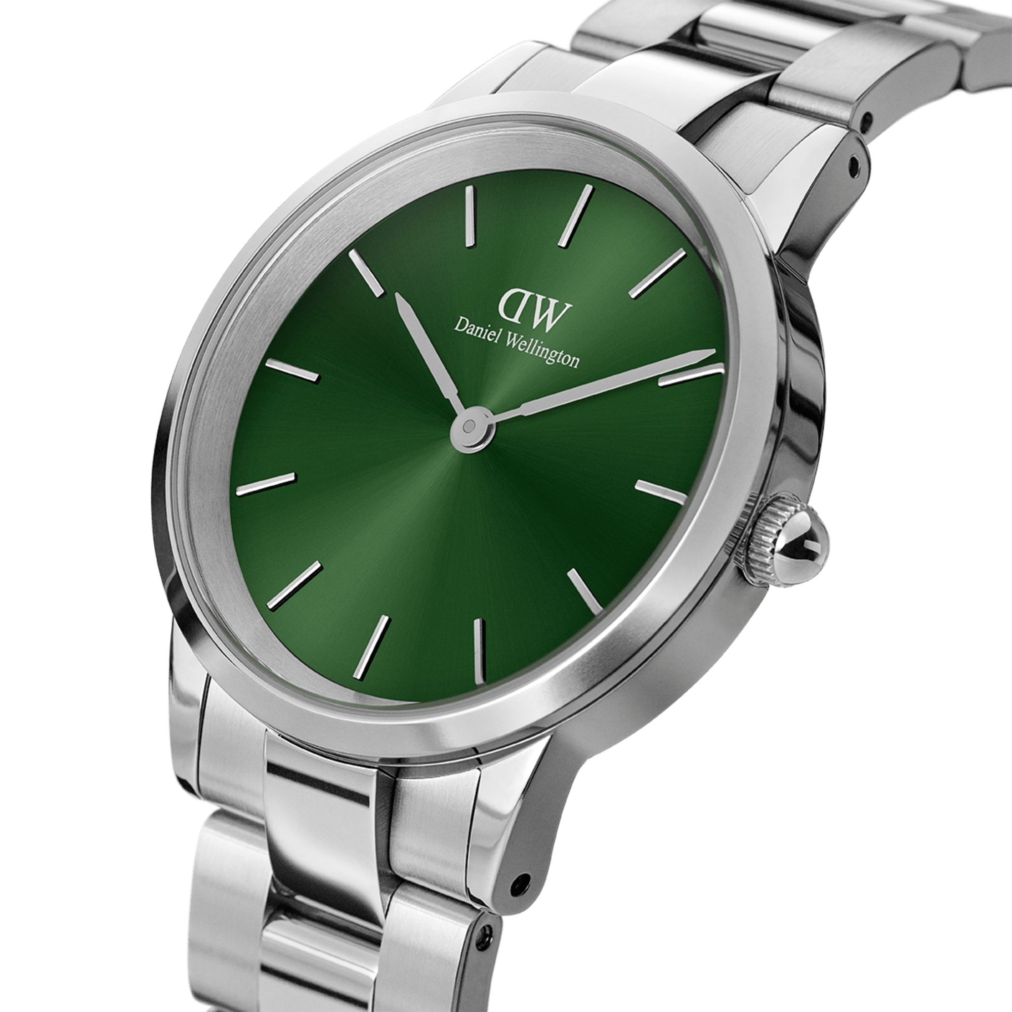 Iconic Link Emerald Green Silver