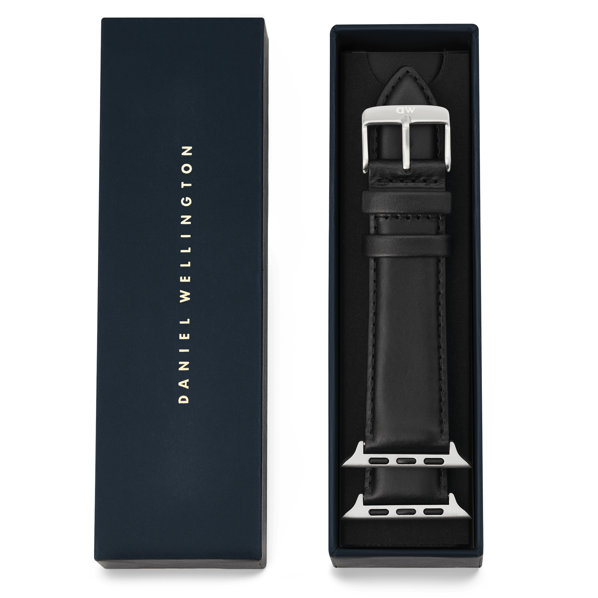 Smartwatch Leather Strap Sheffield Silver