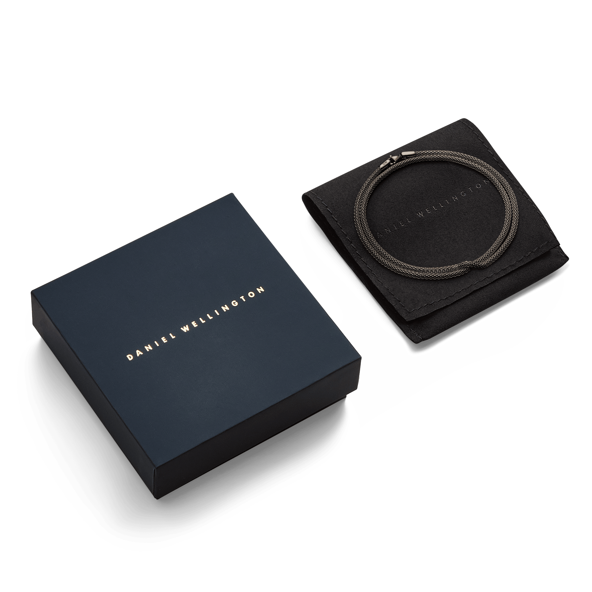 Tide Mesh Necklace Graphite 2.8
