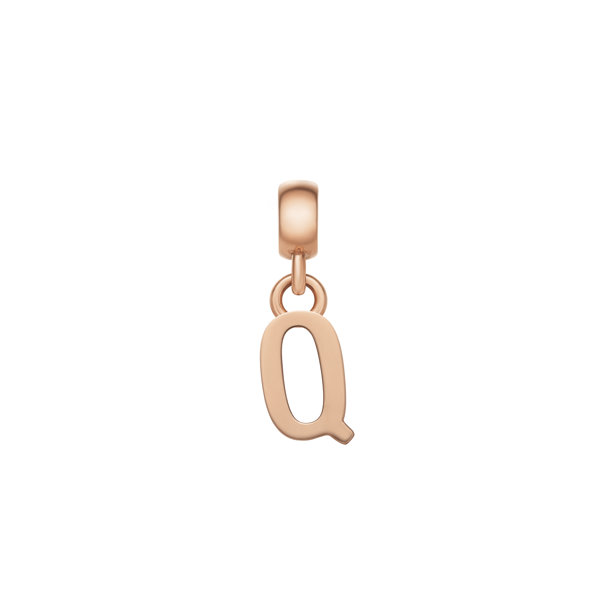 Letter Charm Rose Gold