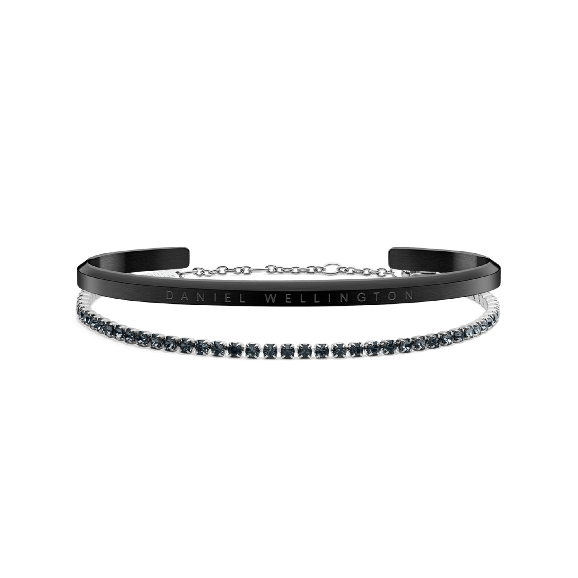 Classic Bracelet Black & Tennis Bracelet Nightfall Silver