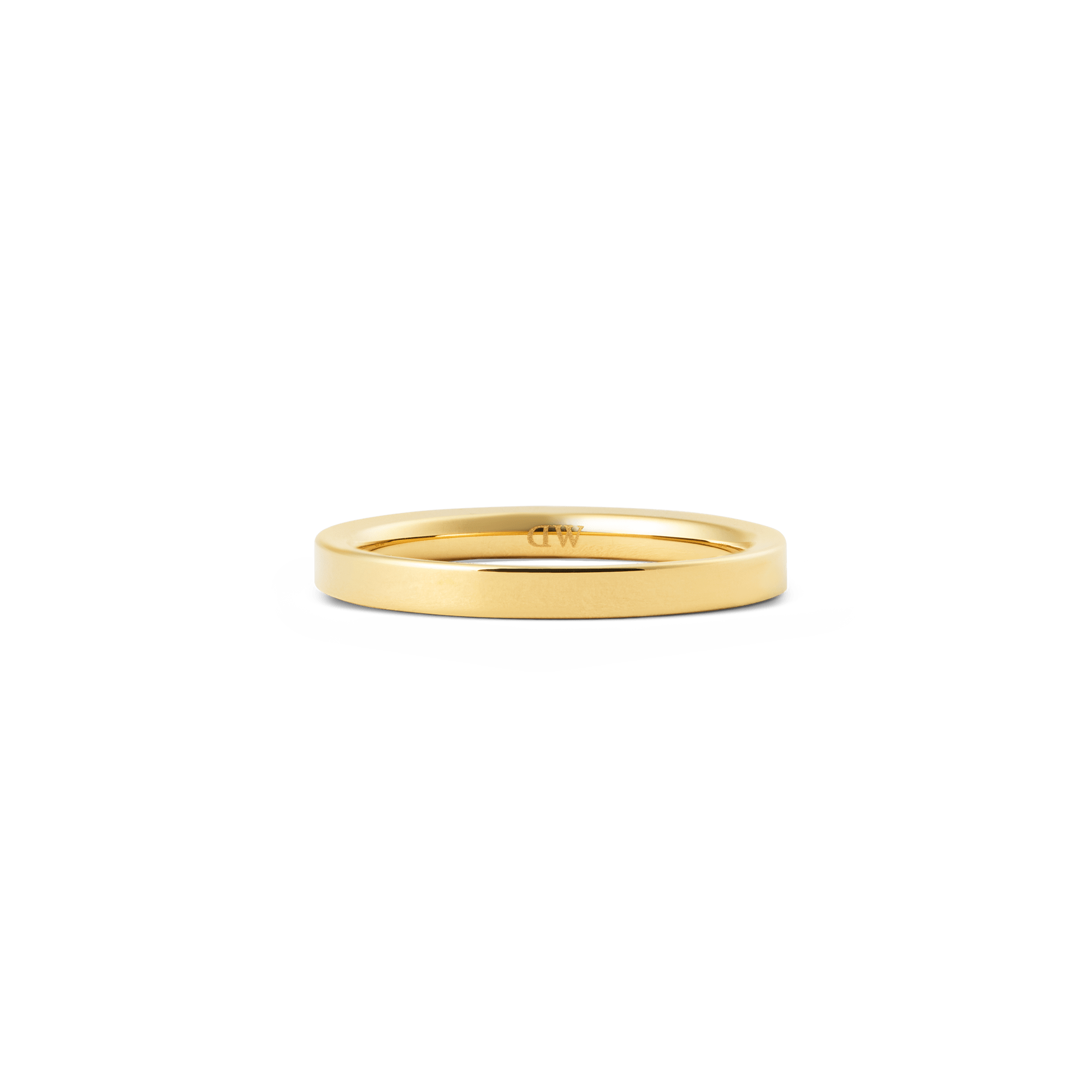 Line Ring Polished Gold 2.5mm