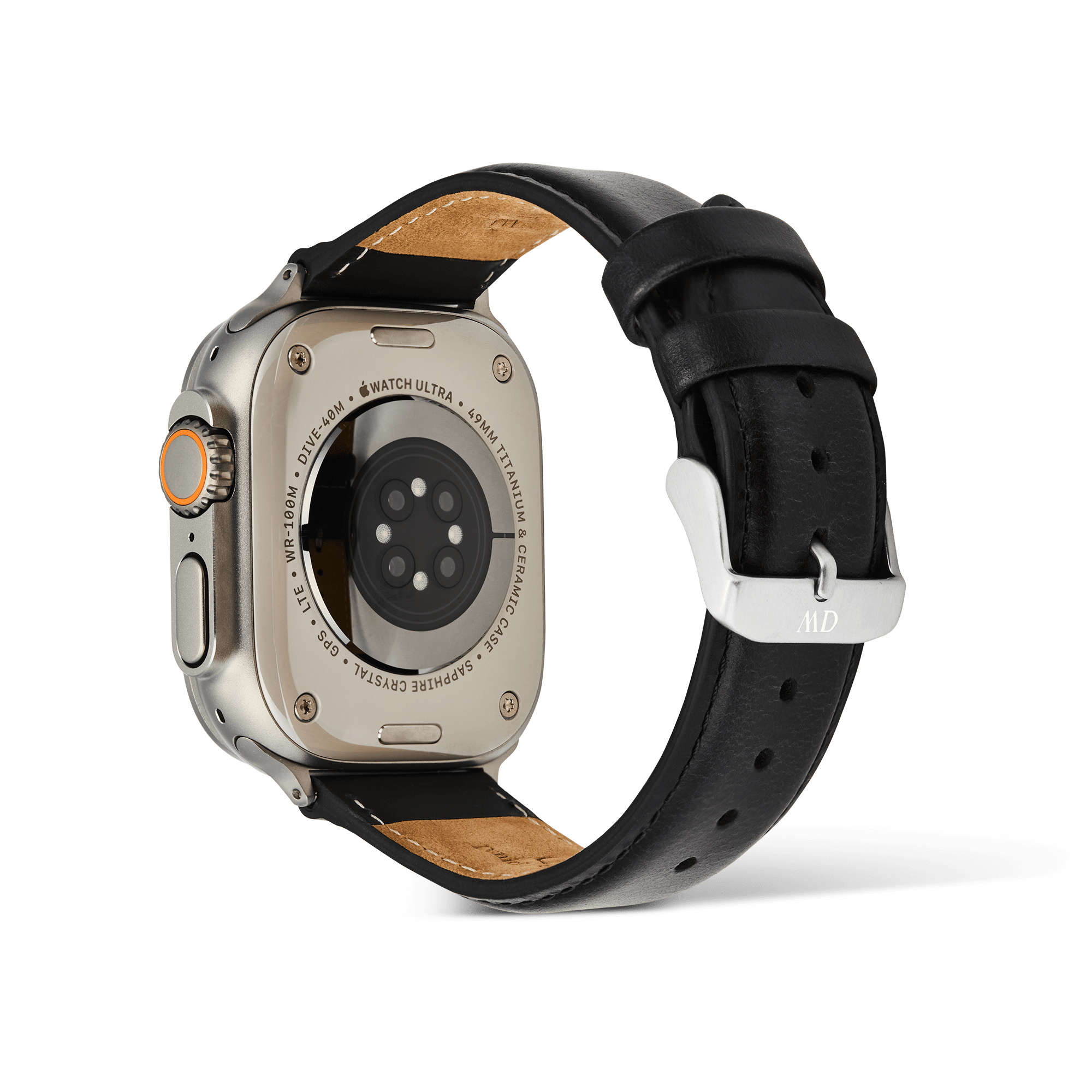 Smartwatch Leather Strap Sheffield Silver