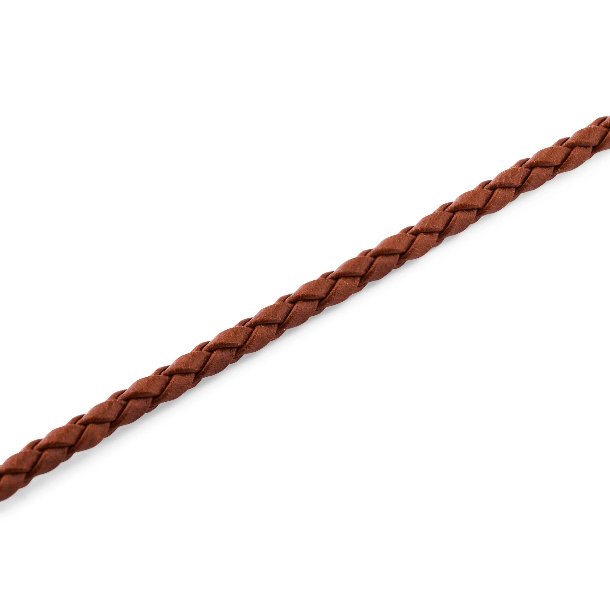 Daniel  Braided Leather Bracelet St Mawes 2.8 Gold