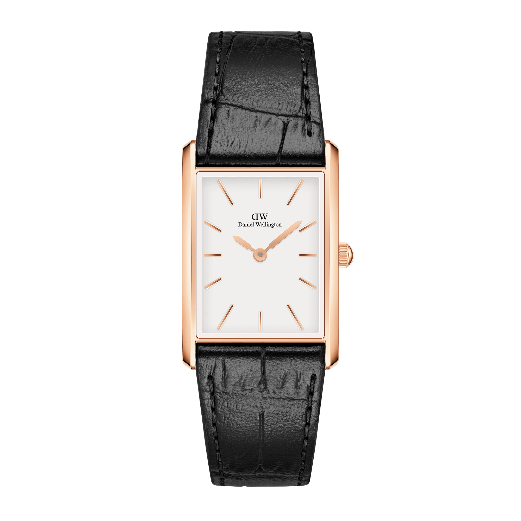Bound Black Crocodile Rose Gold