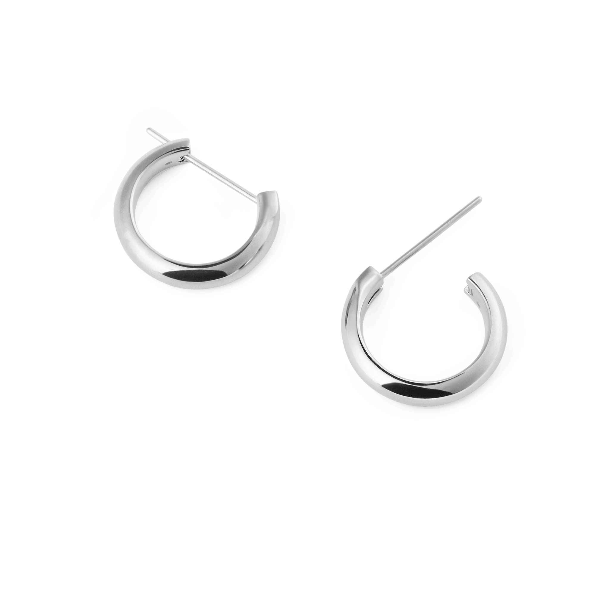 Arch Earrings Silver 12mm