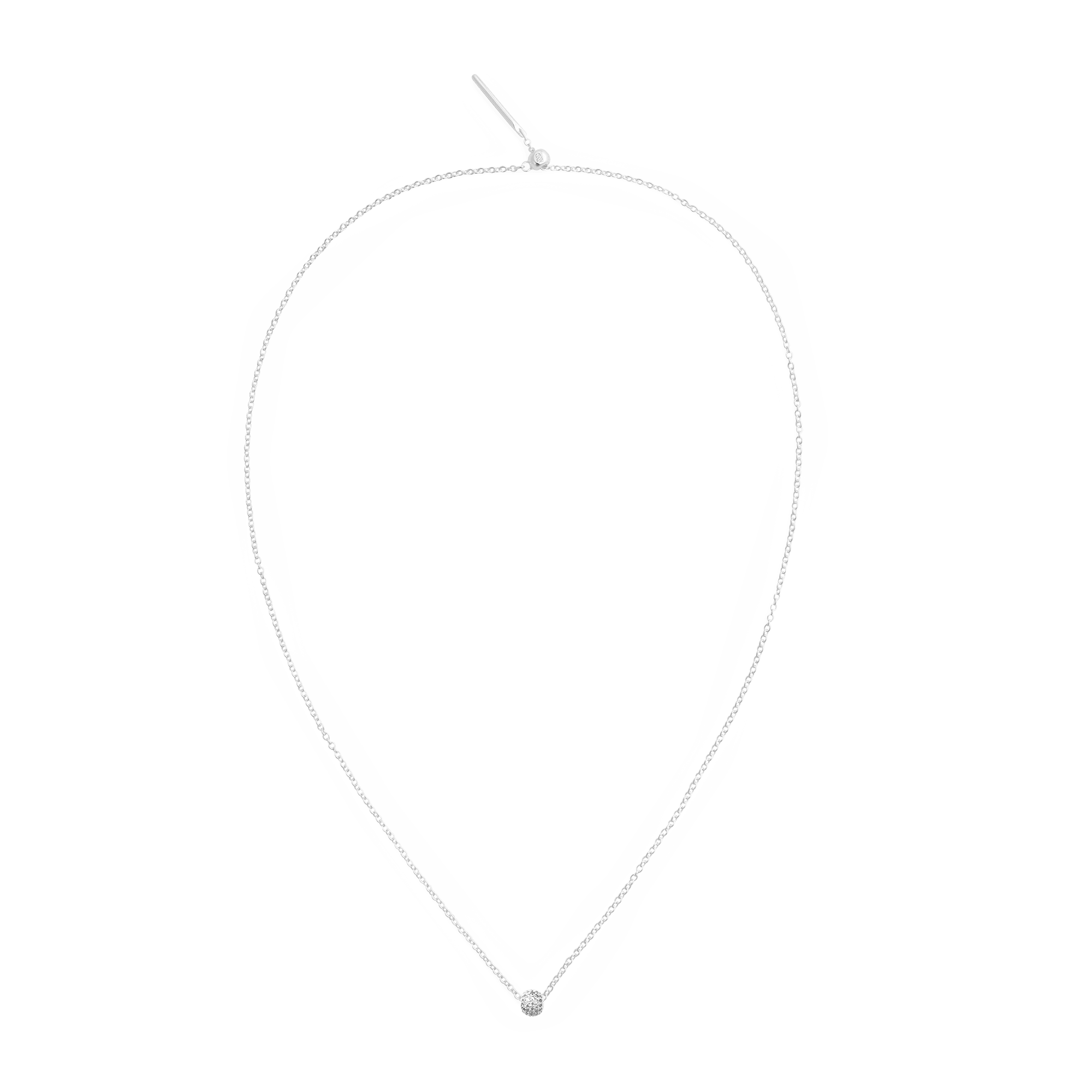 Pavé Orb White Crystal Charm