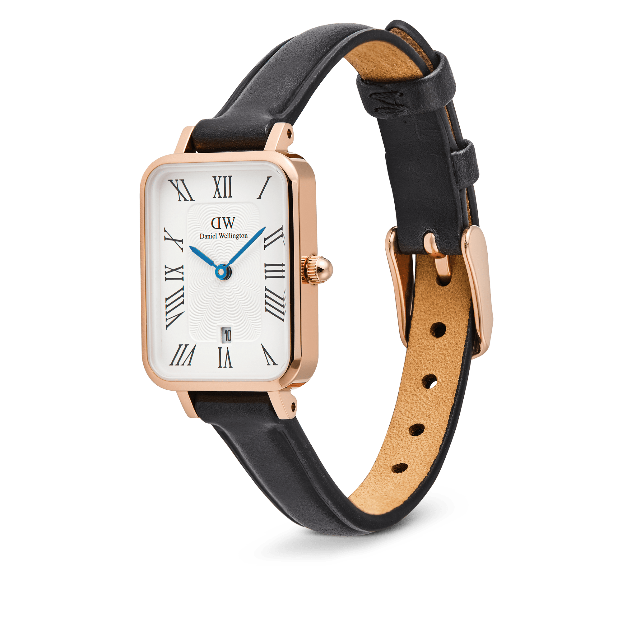 Quadro Roman Numerals Date Sheffield Rose Gold