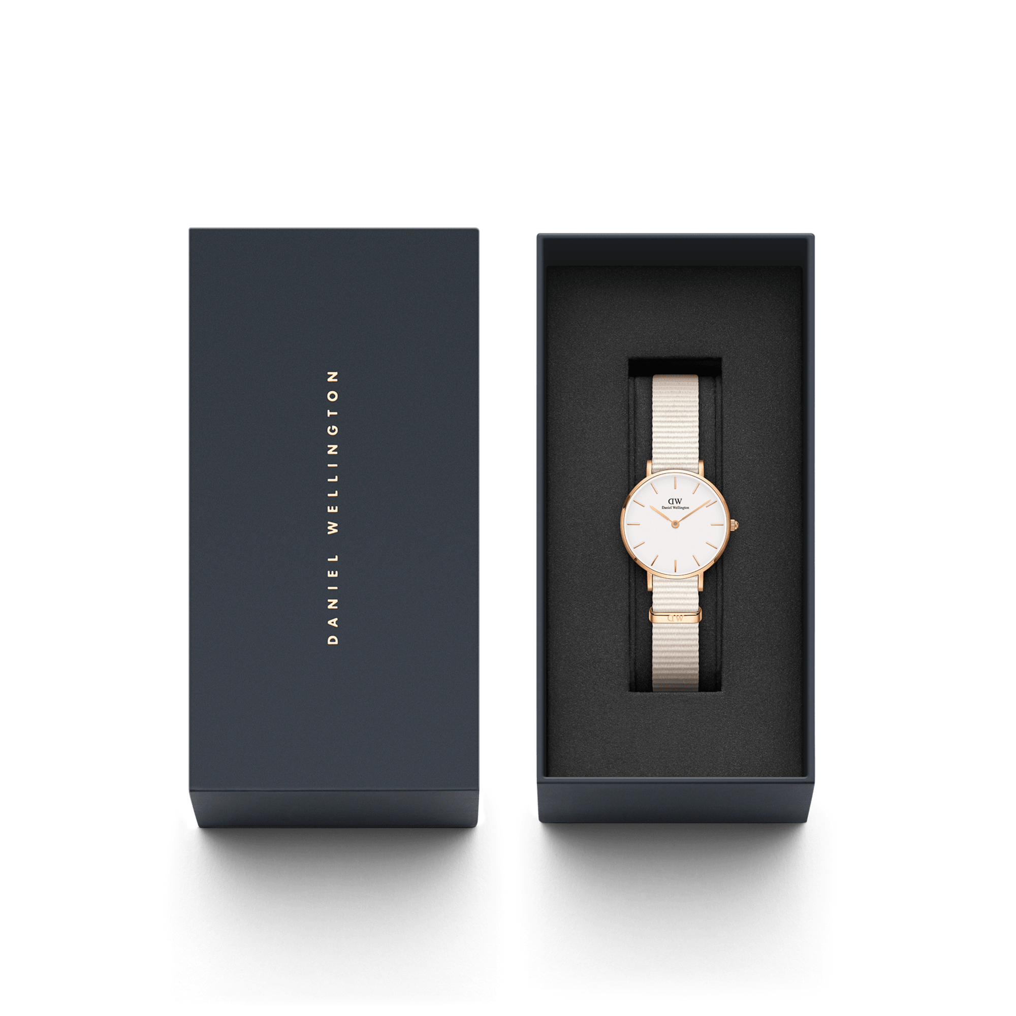 Federica Scagnetti x DW: Petite Chalk Nato Rose Gold