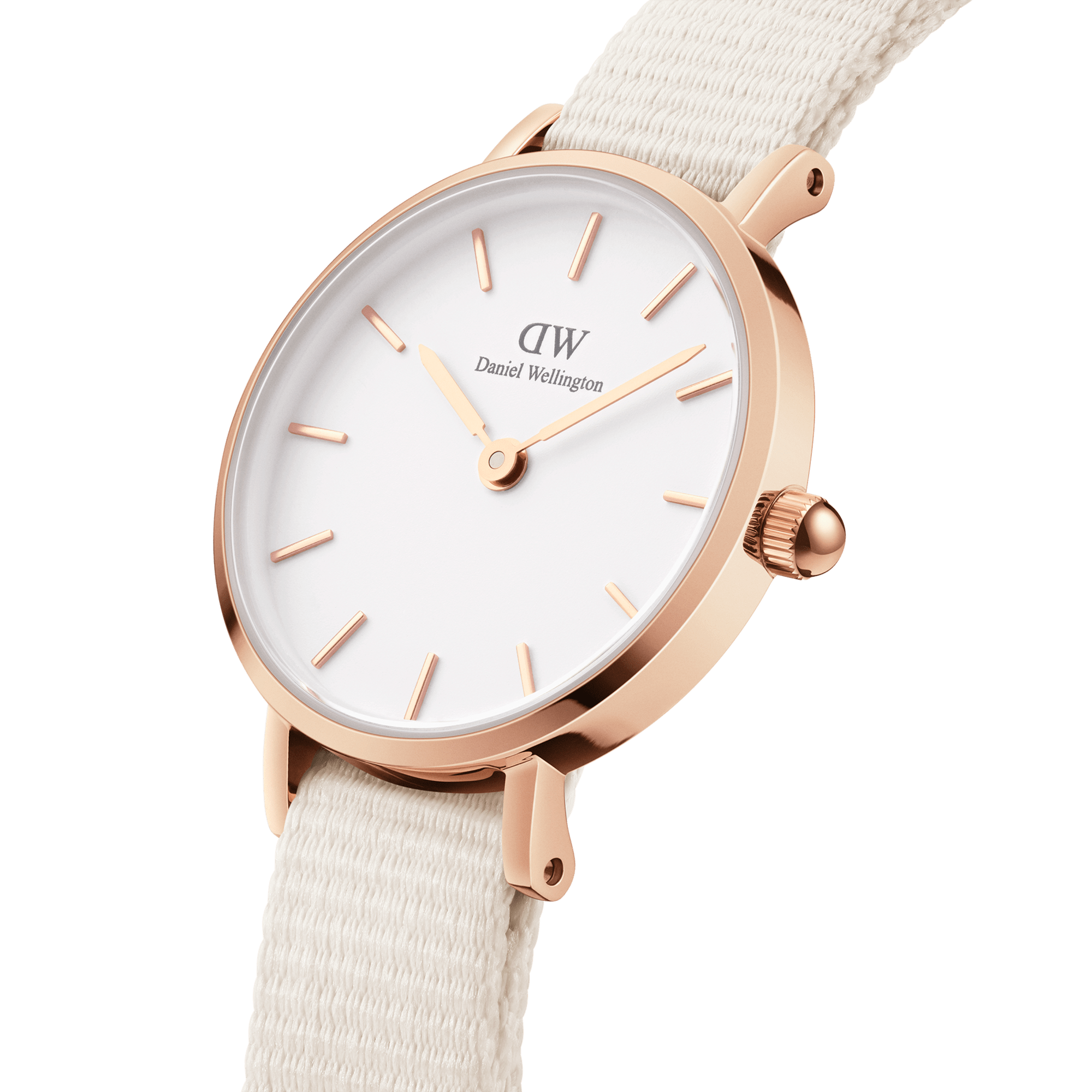 Federica Scagnetti x DW: Petite Chalk Nato Rose Gold