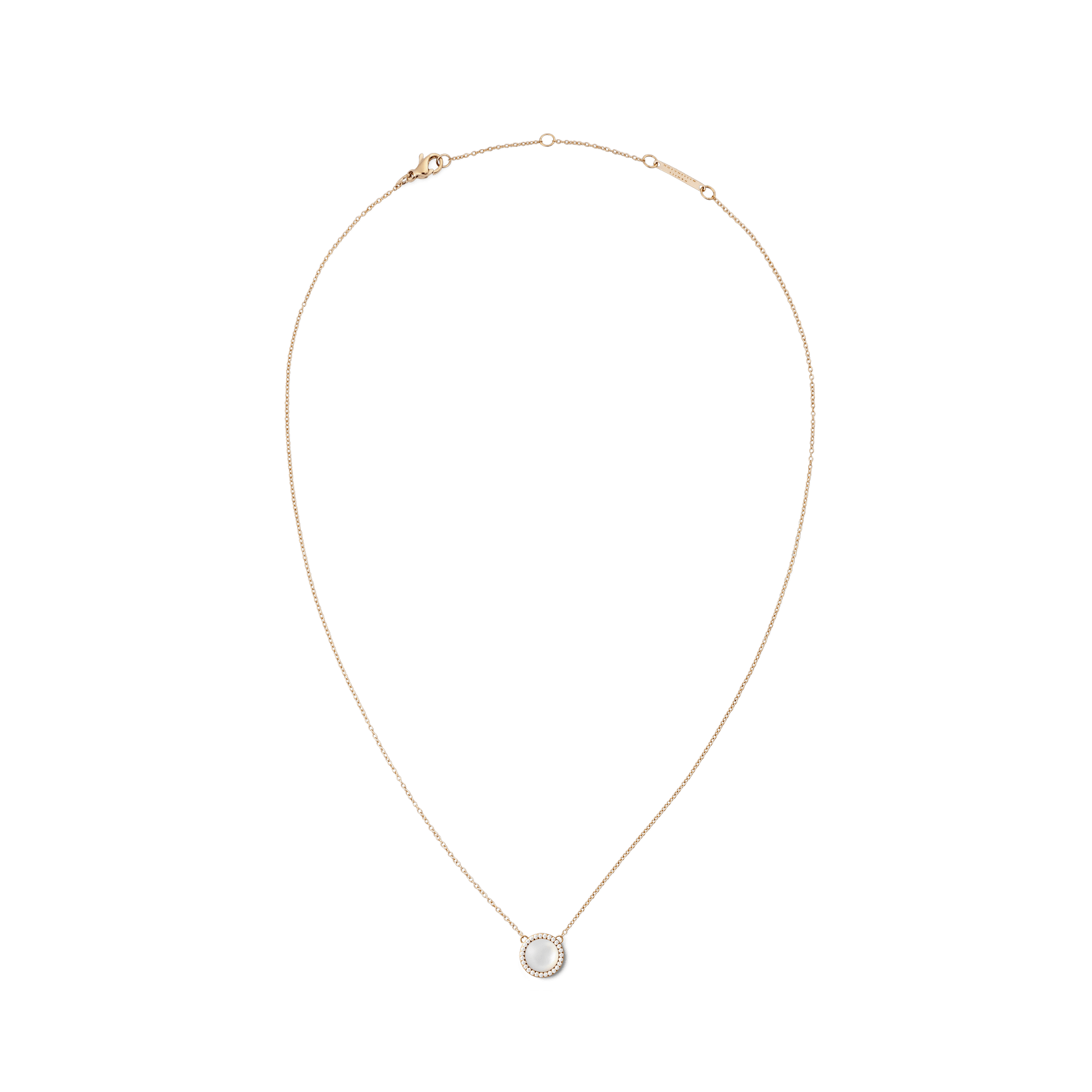 Audrey Necklace Mother of Pearl Rose Gold