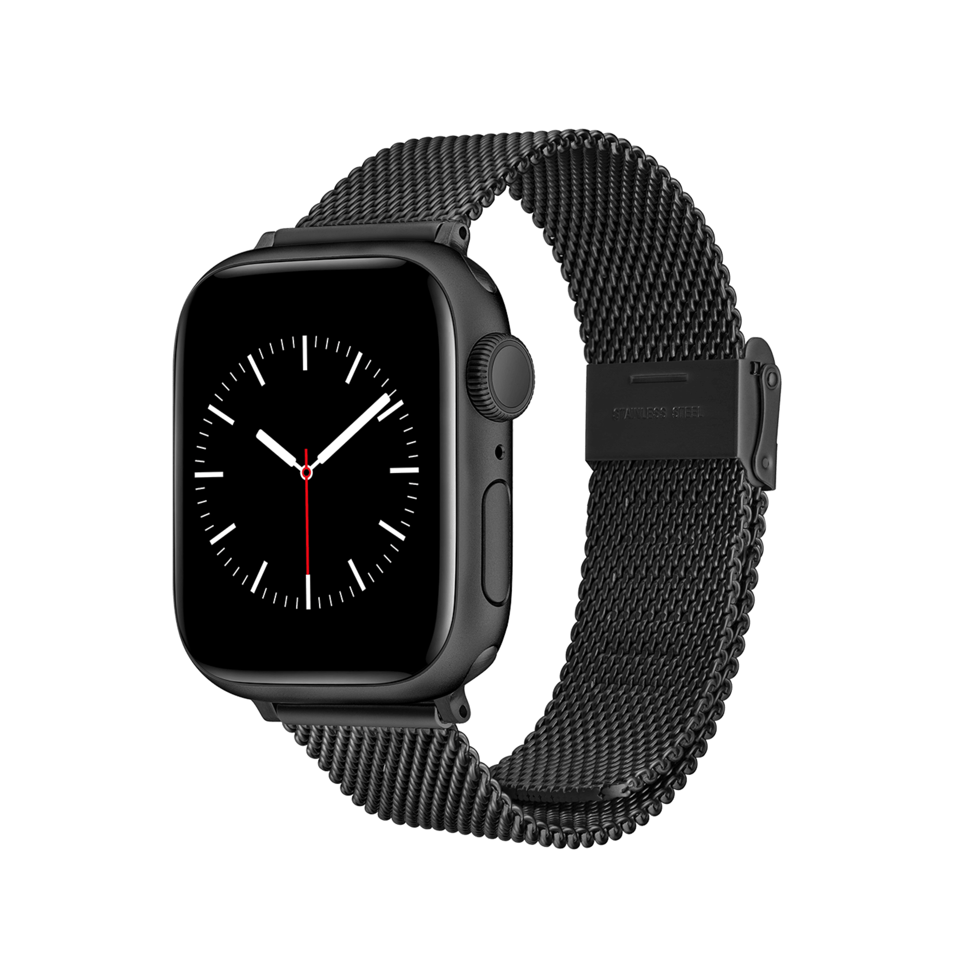 Smartwatch Strap Sandblasted Mesh Black