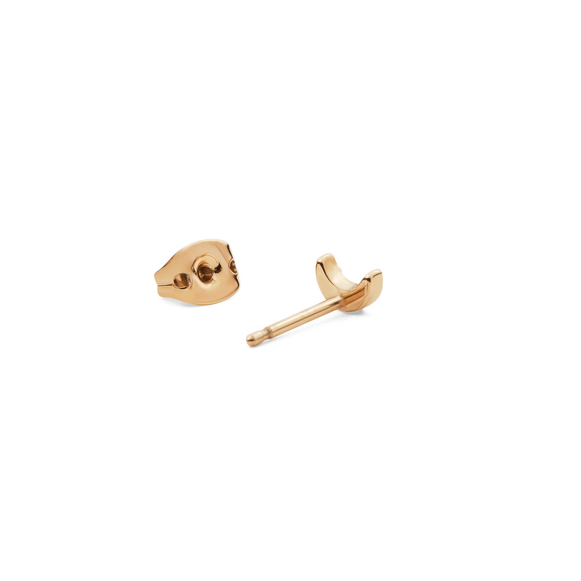 Crystal Moon Stud Gold