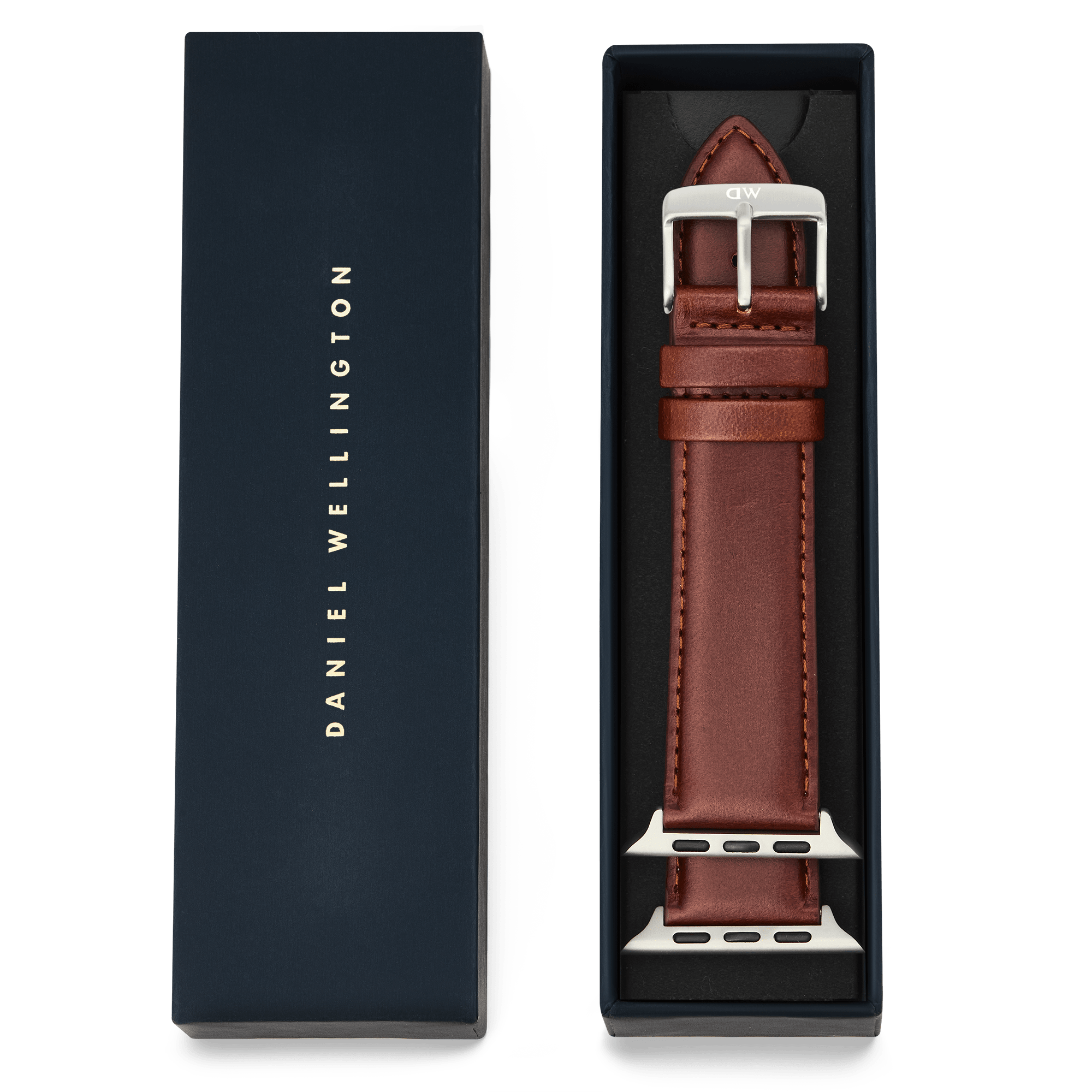 Smartwatch Leather Strap St Mawes Silver