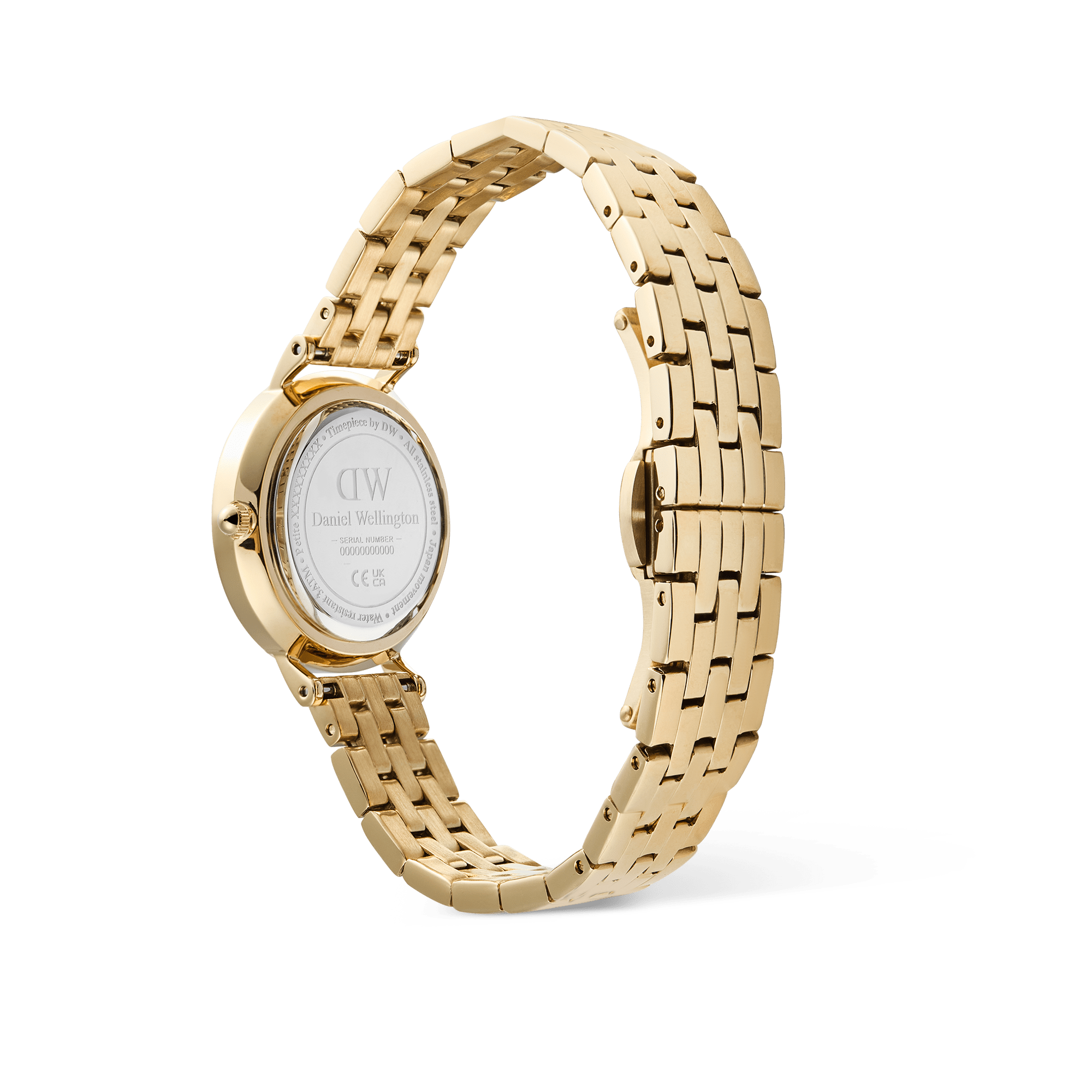 Petite Roman Numerals Date 5-link Gold