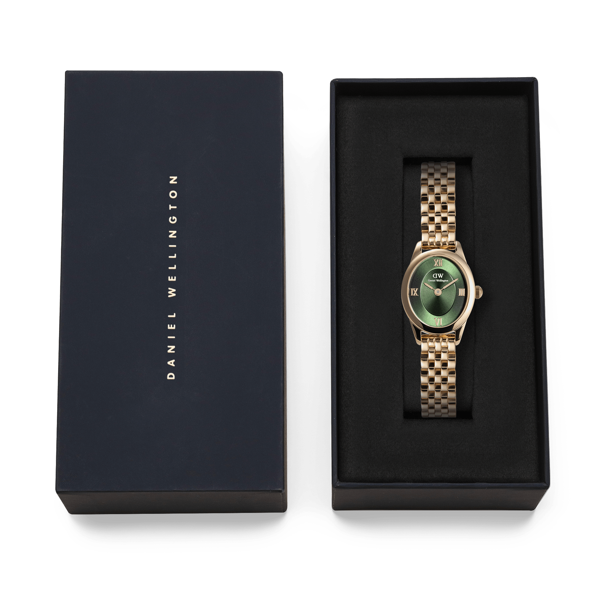 Ophelia Mini Emerald Gold