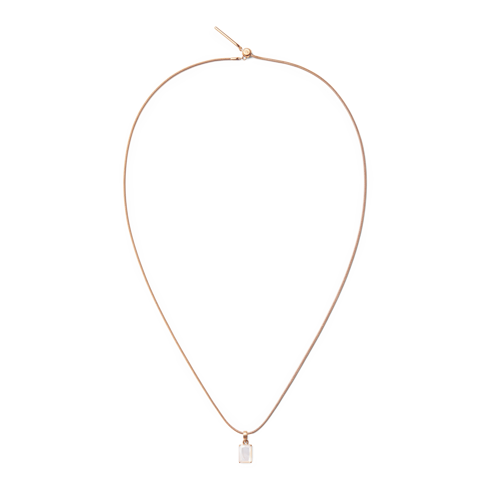 Mother of Pearl Octagon Rose Gold Charm