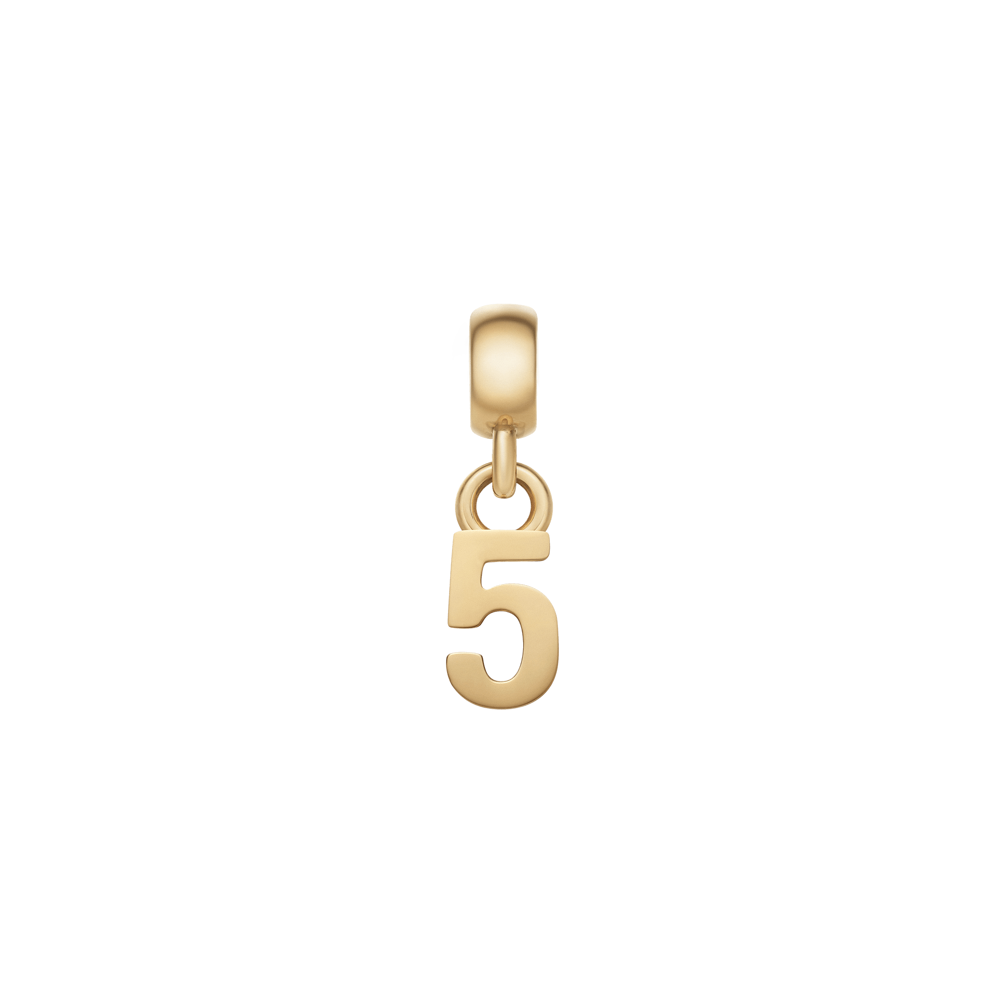 Number Charm Gold