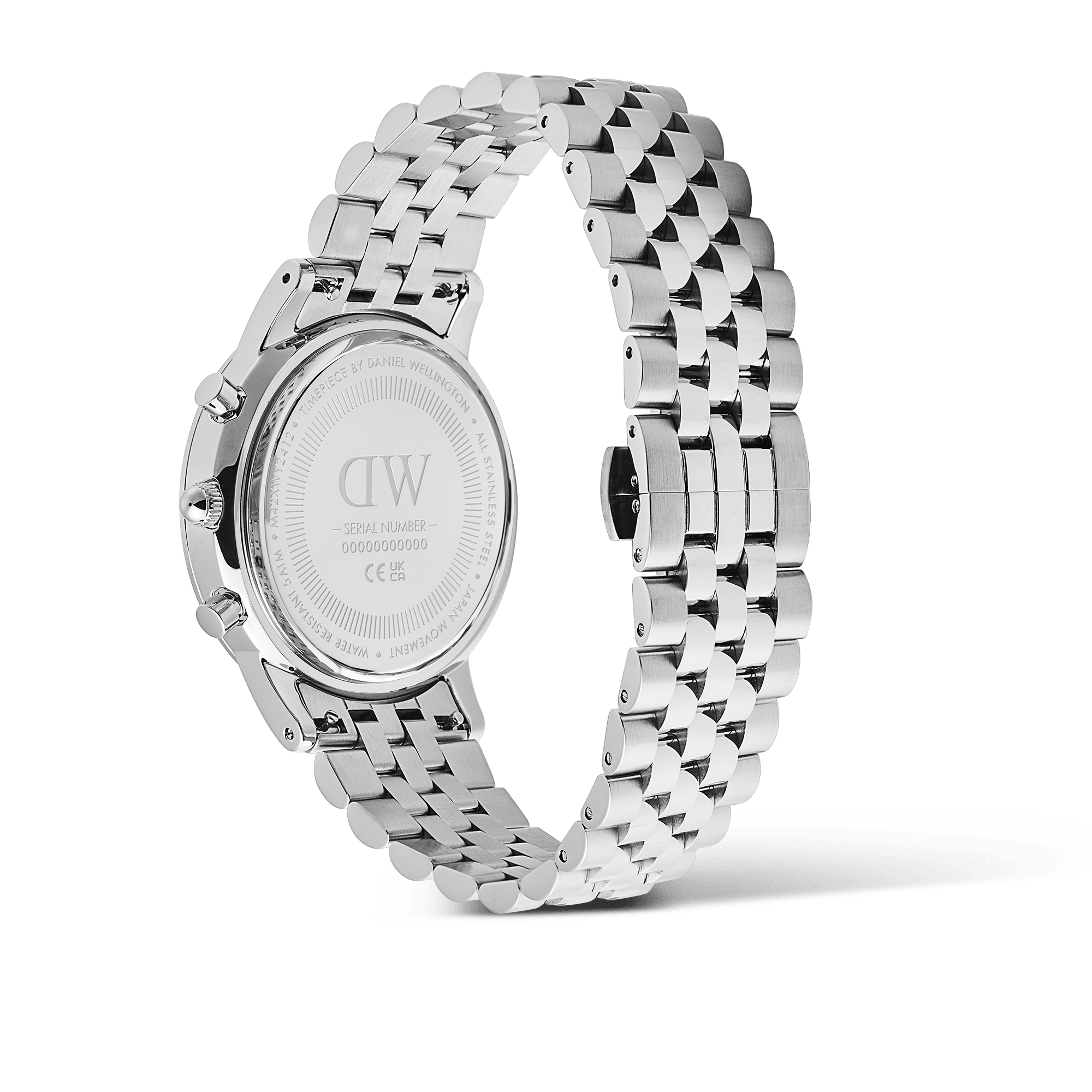 Iconic Chronograph Arch 5-Link Arctic Panda Silver