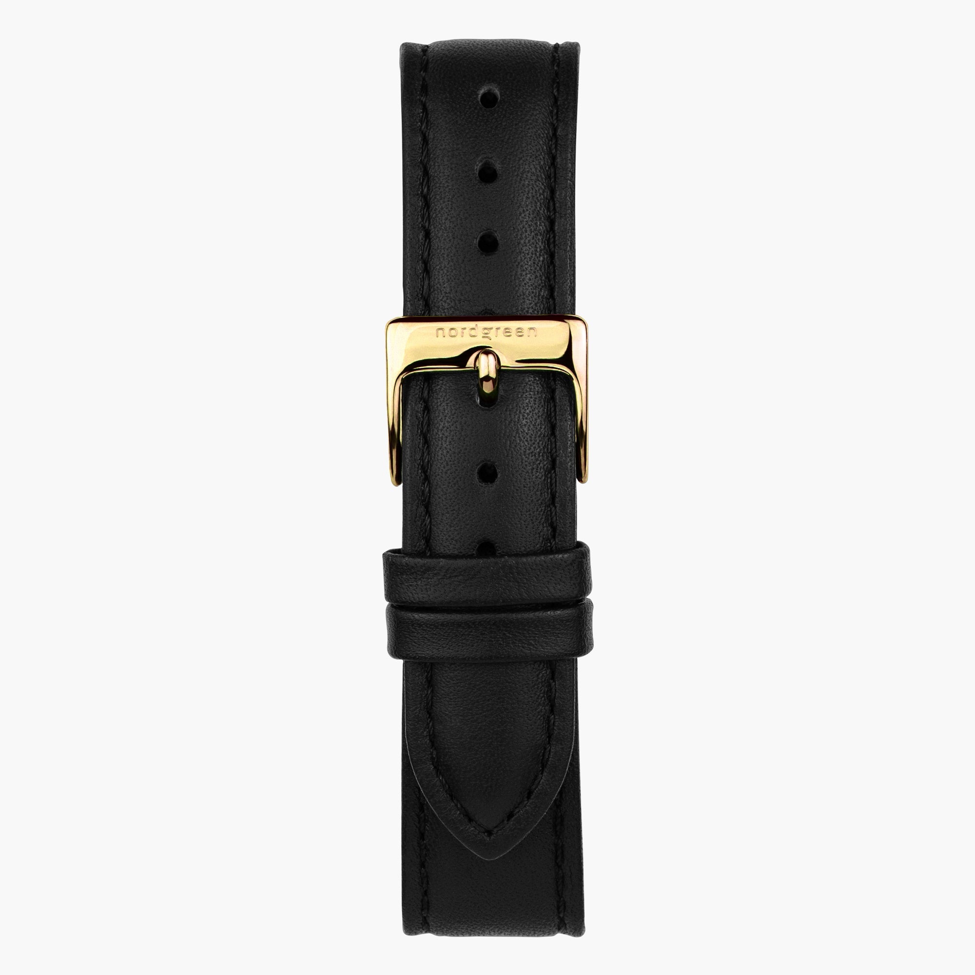 Black Vegan Leather - Gold
