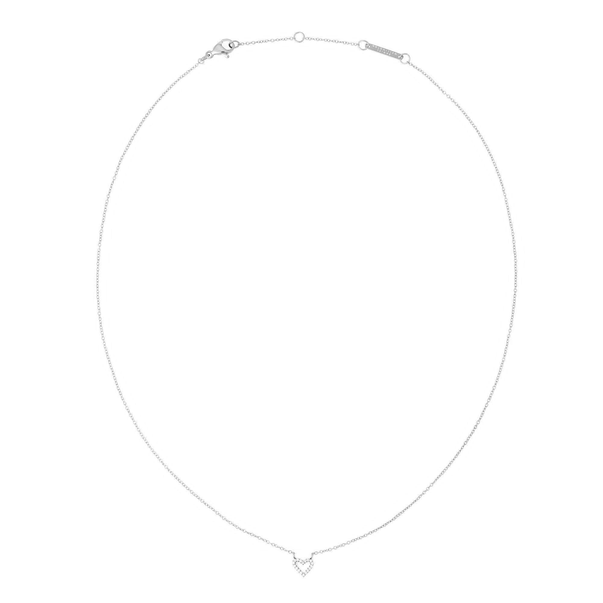 Mirelle Heart Necklace Silver
