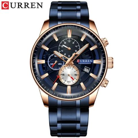 Curren New Chronograph Watch (Dial 4.7cm) - CUR187