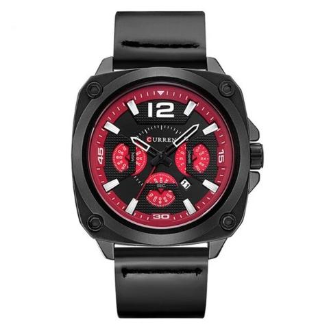 Curren PU Leather Square Watch (Dial 4.6cm) - CUR190