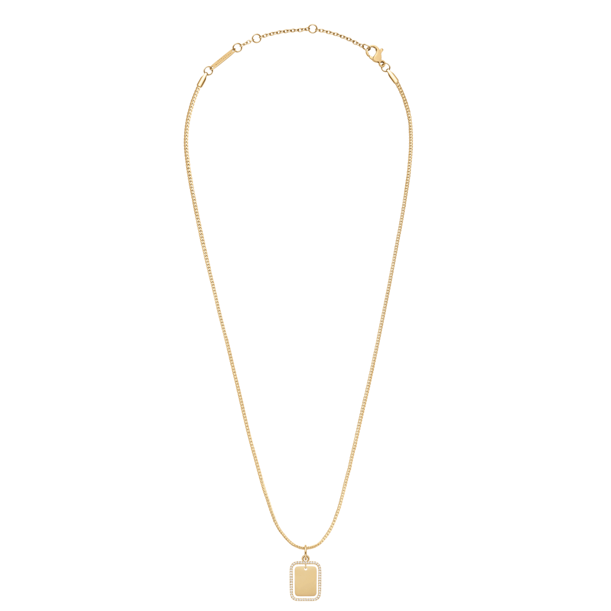 Rectangular Crystal Frame Pendant G