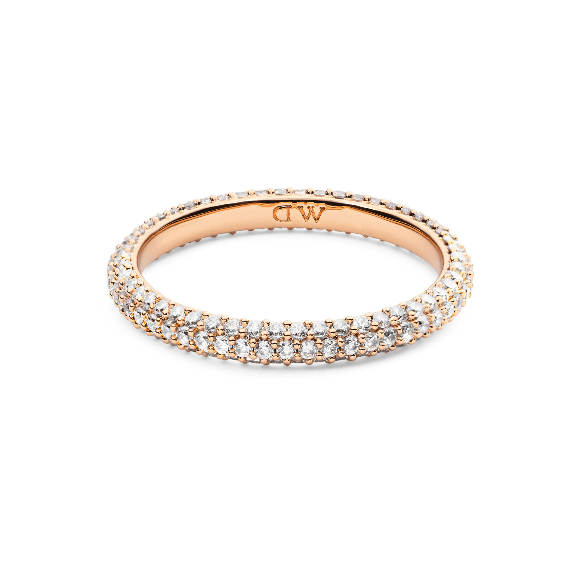 Pavé Ring Rose Gold 3 mm