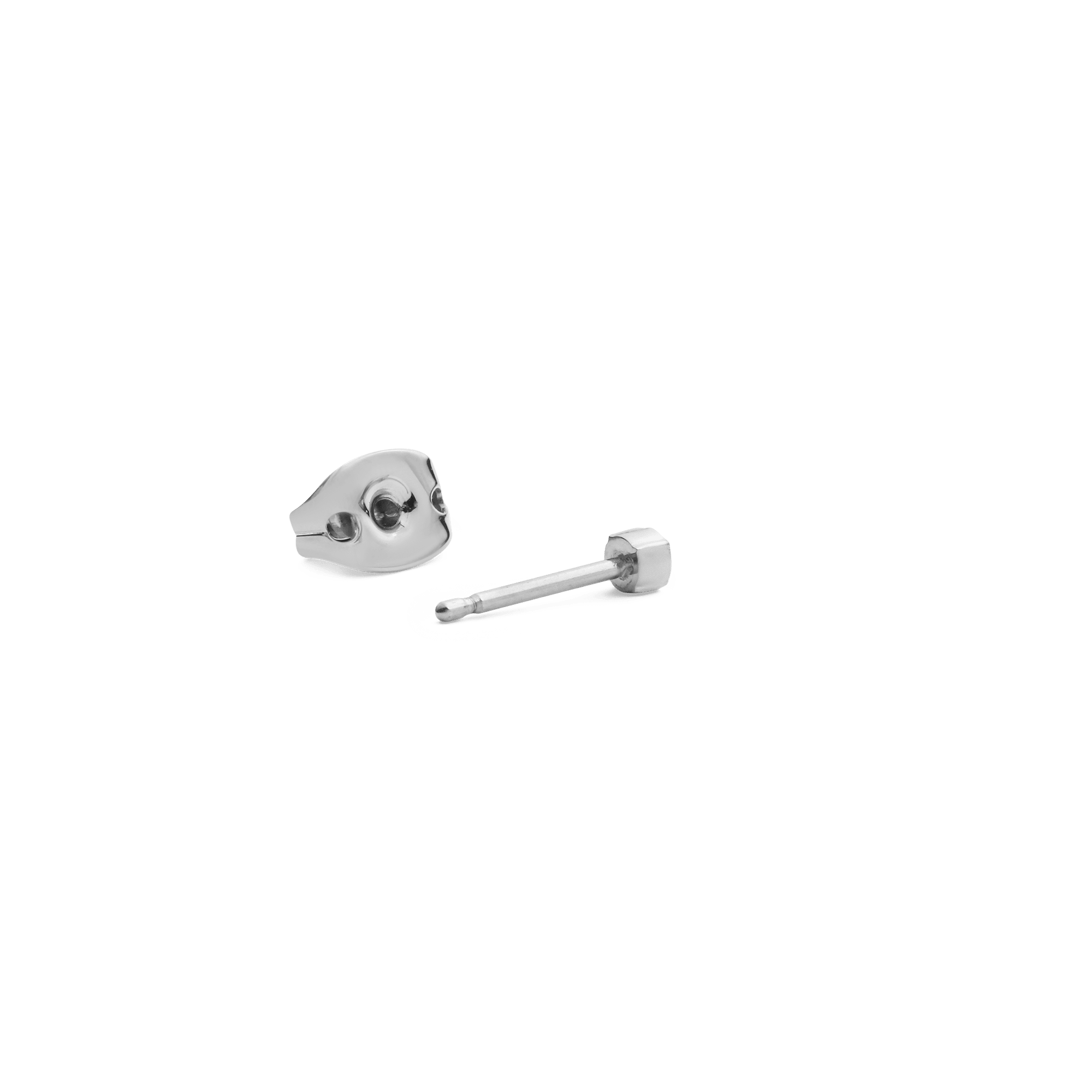 Crystal Stud Silver