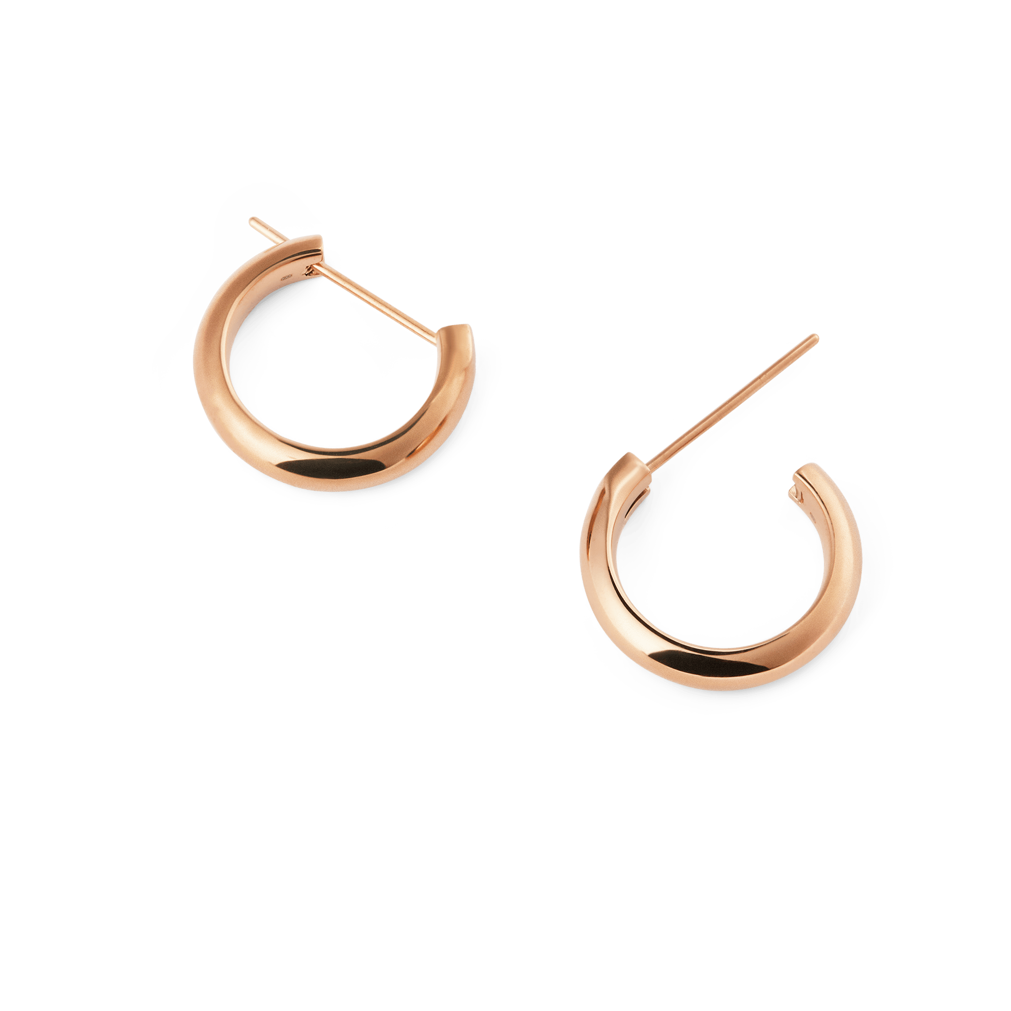 Arch Earrings Rose Gold 12mm