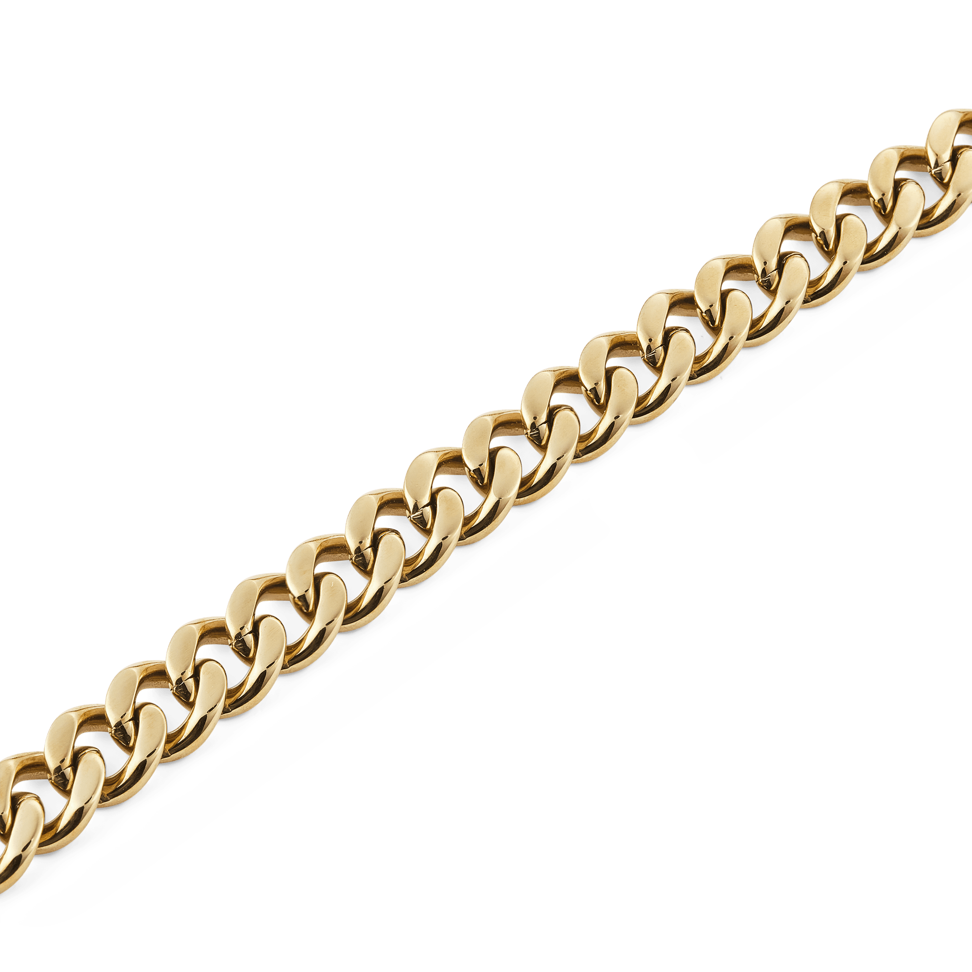 Ellipse Cuban Chain Necklace Gold