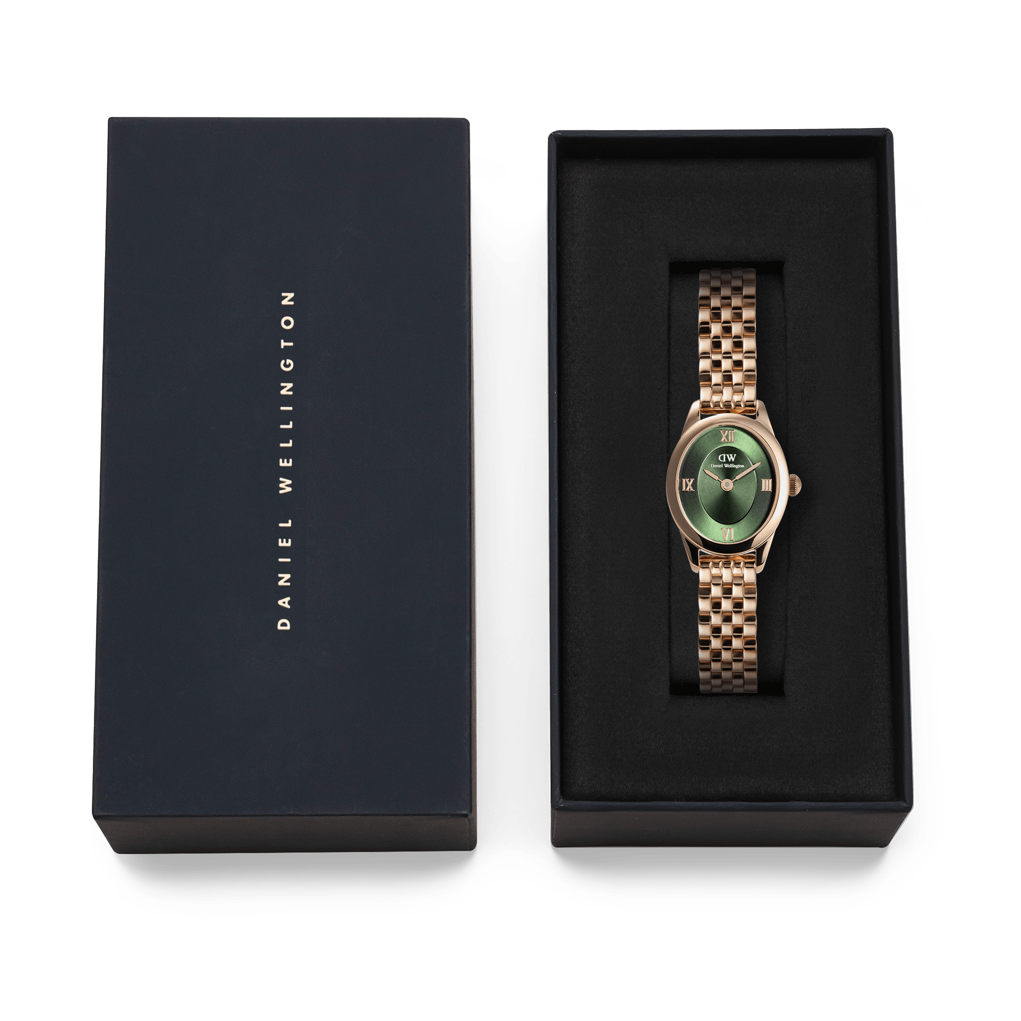 Ophelia Mini Emerald Rose Gold