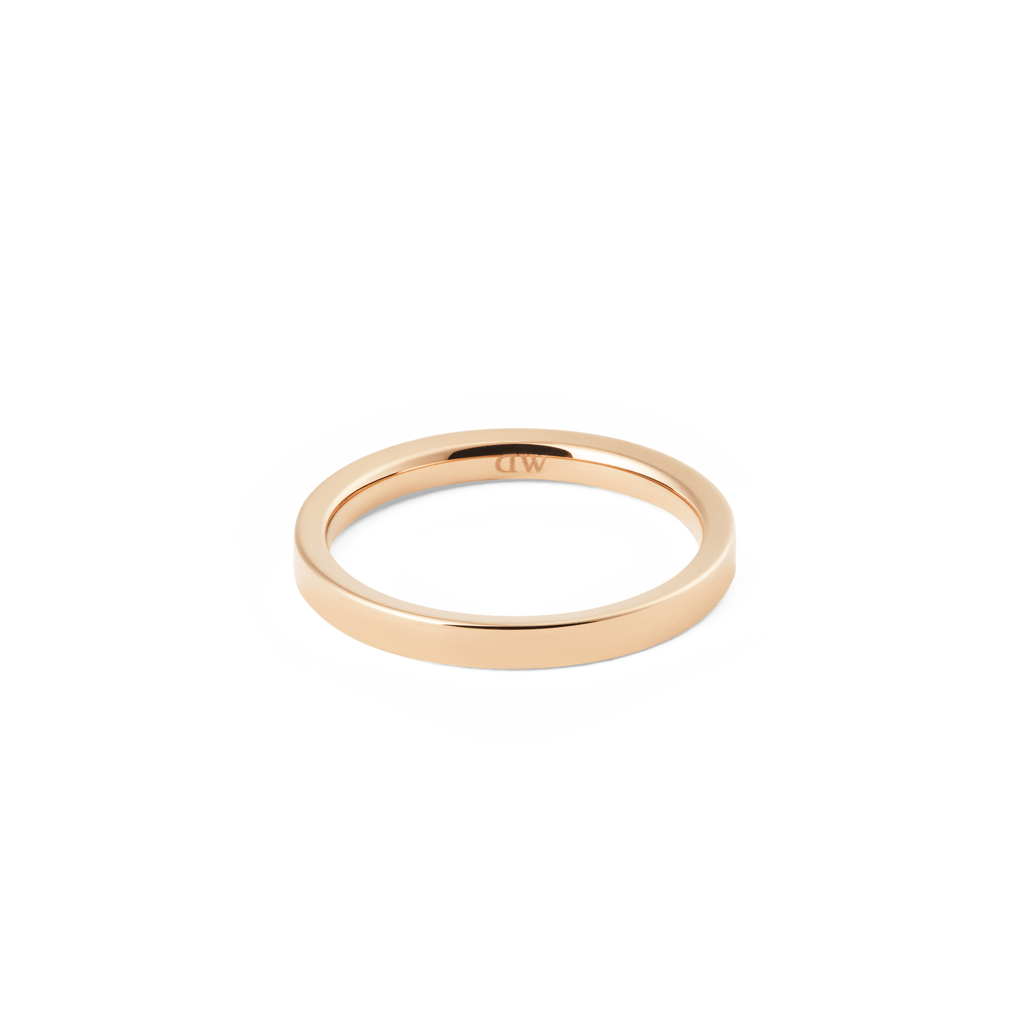 Line Ring Polished Rose Gold 2.5mm