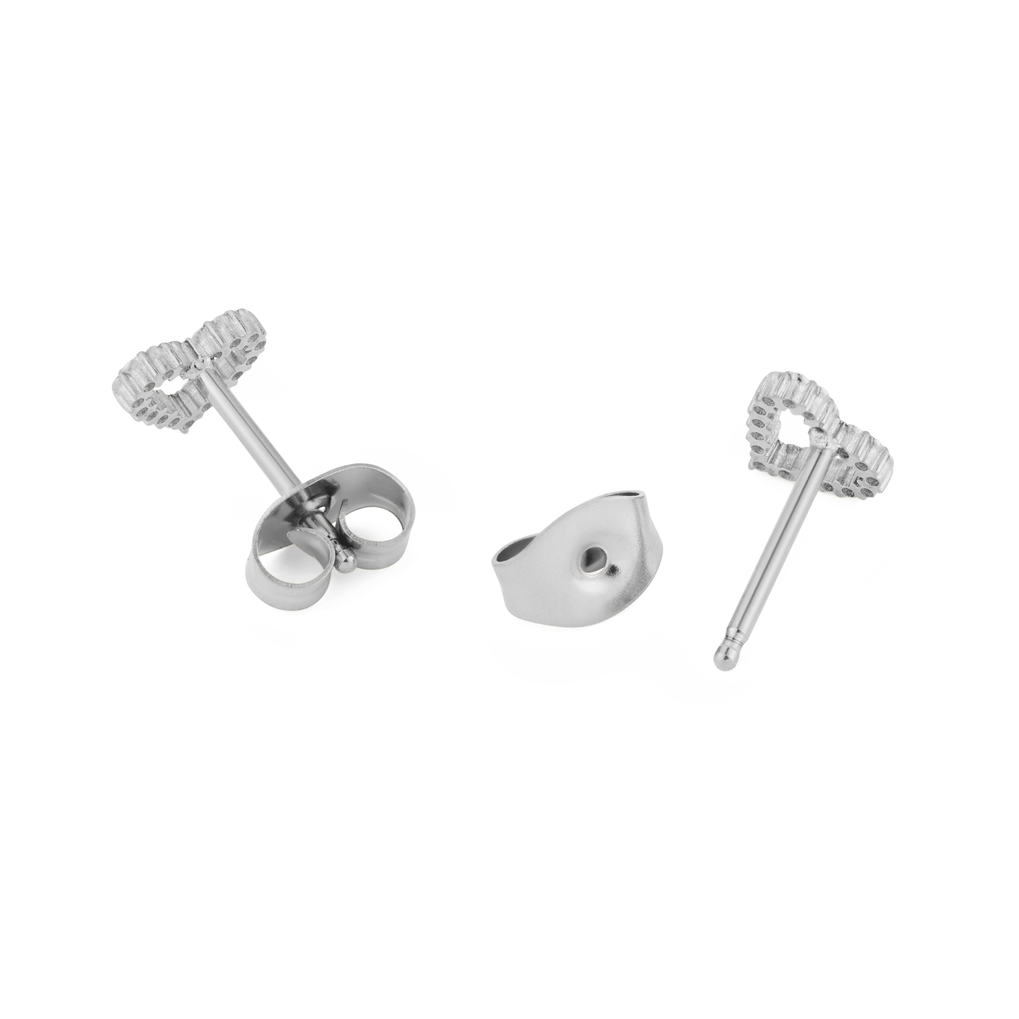 Mirelle Heart Earrings Silver